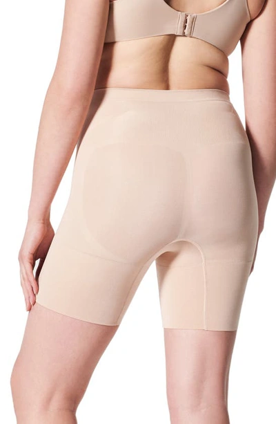 Shop Spanx ® Oncore Mid Thigh Shorts In Soft Nude