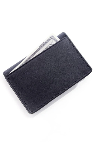 Royce New York Leather Card Case In Black