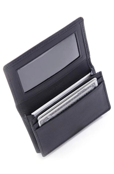 Shop Royce New York Leather Card Case In Black