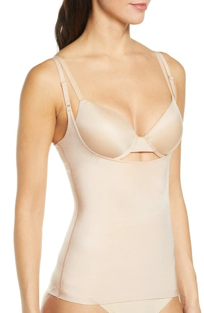 Shop Spanxr Suit Your Fancy Open Bust Camisole In Champagne Beige