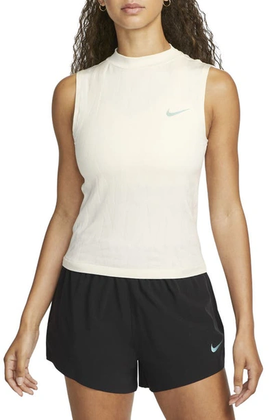 Shop Nike Running Division Tank Top In Pale Ivory