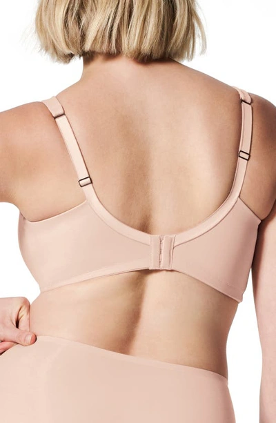 Spanxr Low Profile Cushioned Underwire Minimizer Bra In Champagne Beige