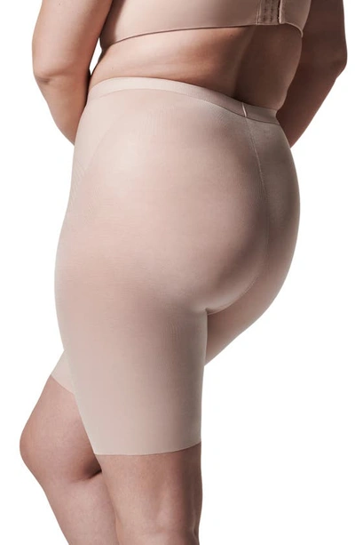 Shop Spanxr Thinstincts® 2.0 Mid Thigh Shorts In Champagne Beige