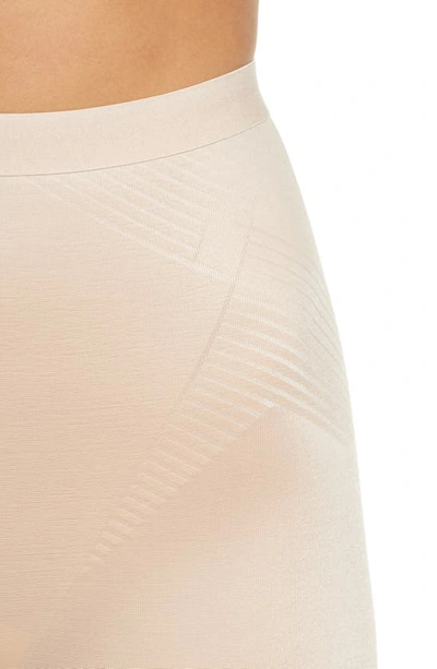 Shop Spanxr Thinstincts® 2.0 Mid Thigh Shorts In Champagne Beige
