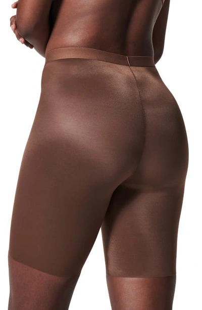 Spanxr Spanx® Spanxshape™ Invisible Mid-thigh Shorts In Chestnut Brown