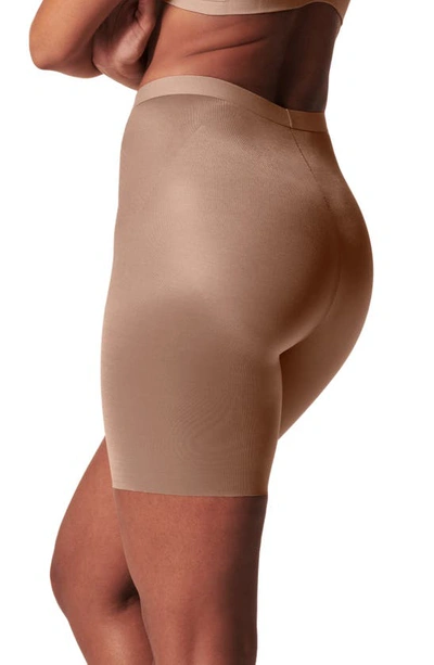 Shop Spanxr Thinstincts® 2.0 Mid Thigh Shorts In Cafe Au Lait