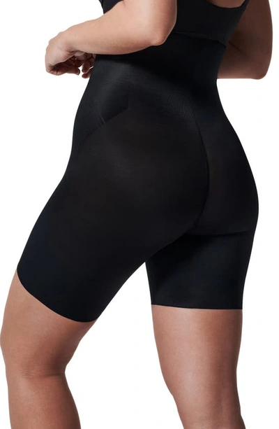 Shop Spanxr Thinstincts® 2.0 High Waist Mid Thigh Shorts In Very Black