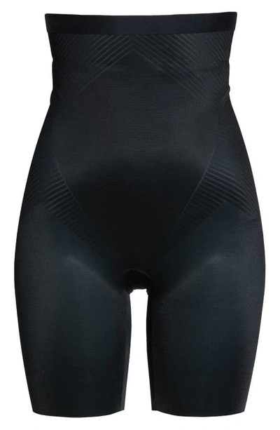Shop Spanxr Thinstincts® 2.0 High Waist Mid Thigh Shorts In Very Black