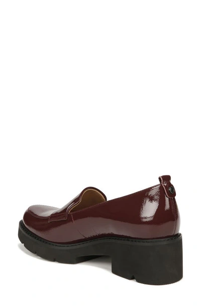 Naturalizer Darry Leather Loafer In Caberet Sauvignon Red Patent
