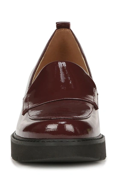 Naturalizer Darry Leather Loafer In Caberet Sauvignon Red Patent