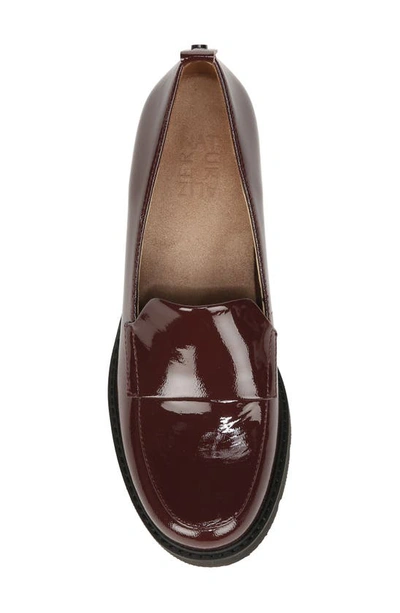 Naturalizer Darry Leather Loafer In Caberet Sauvignon Red Patent
