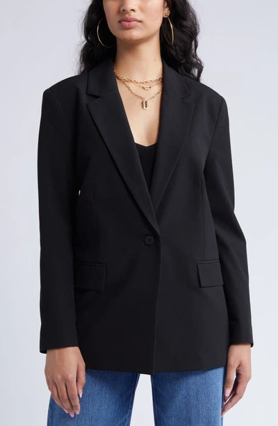 Shop Open Edit Relaxed Fit Blazer In Black