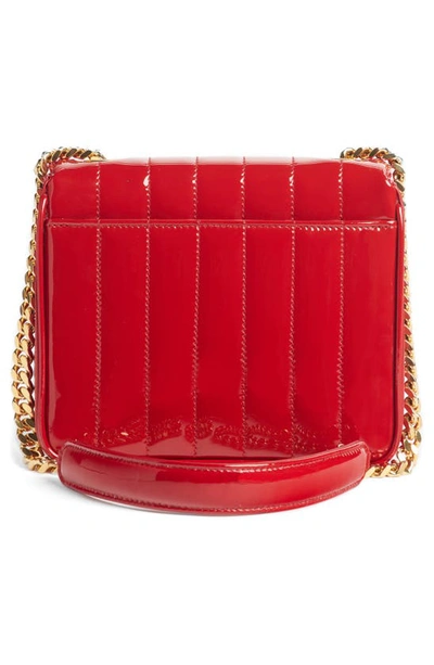Shop Saint Laurent Small Vicky Patent Leather Crossbody Bag In Rouge Eros