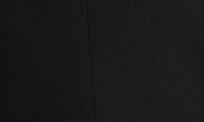 Shop Saint Laurent Double Breasted Wool Crop Tuxedo Jacket In Nero