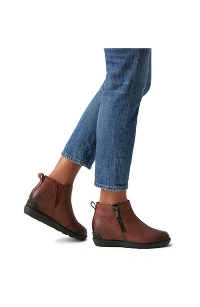 Sorel Evie Ii Zip Waterproof Ankle Boot In Spice/ Black