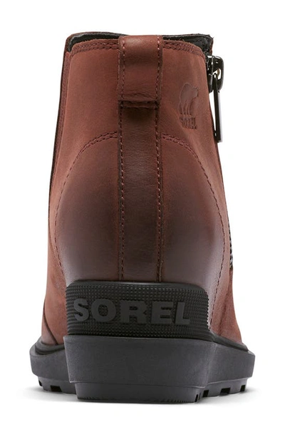 Sorel Evie Ii Zip Waterproof Ankle Boot In Spice/ Black