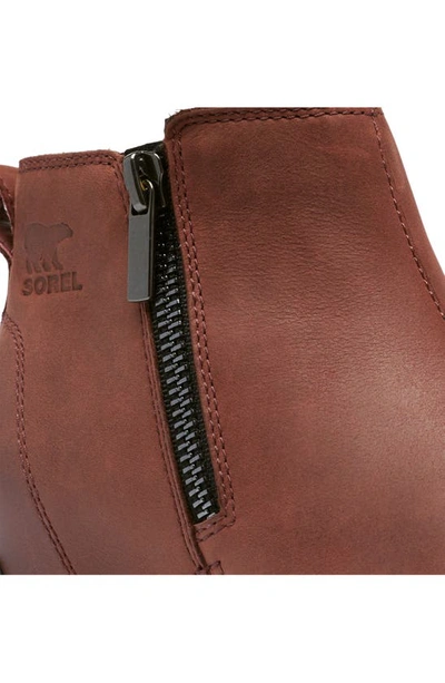 Sorel Evie Ii Zip Waterproof Ankle Boot In Spice/ Black