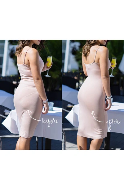Spanx Oncore High Waist Mid-thigh Shorts In Soft Nude