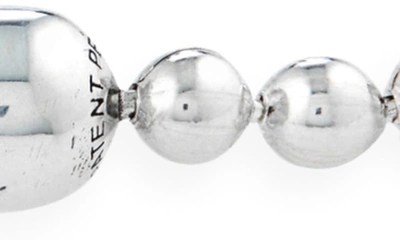 Shop Good Art Hlywd Logo Pop Lock Ball Chain Bracelet In Silver