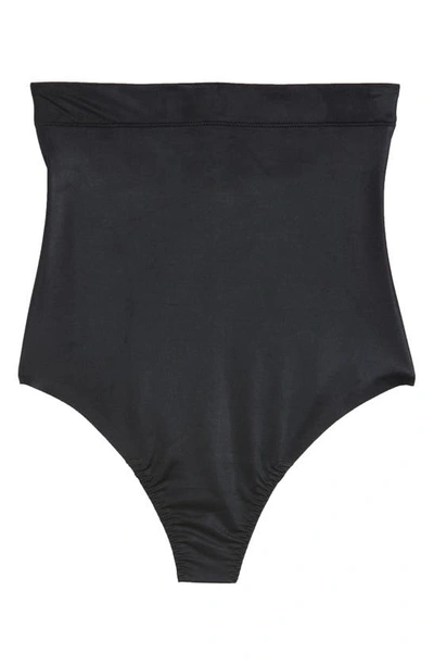 Shop Spanxr Suit Your Fancy High Waist Thong In Very Black