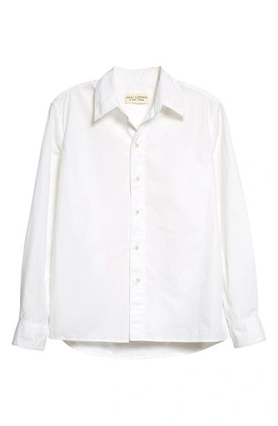 Shop Nili Lotan Raphael Poplin Shirt In White