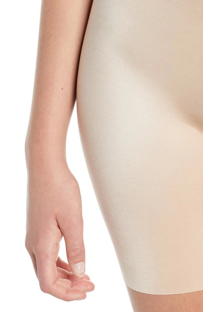 Spanxr Suit Your Fancy Strapless Cupped Mid Thigh Bodysuit In Champagne Beige