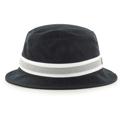 Shop 47 ' Black Las Vegas Raiders Striped Bucket Hat