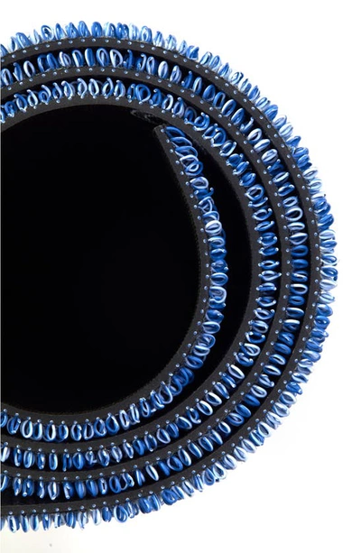 Chilewich Heathered Shag Mat In Cornflower