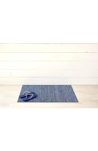 Chilewich Heathered Shag Mat In Cornflower