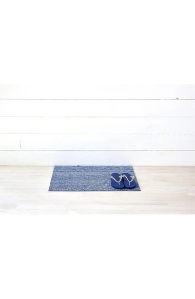 Chilewich Heathered Shag Mat In Cornflower