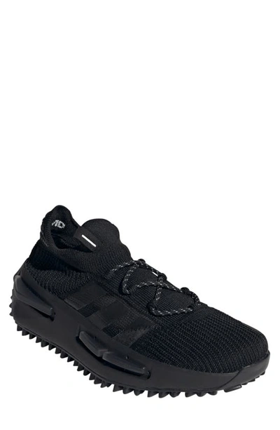 Shop Adidas Originals Nmd R1 Primeblue Sneaker In Black/ Grey/ White