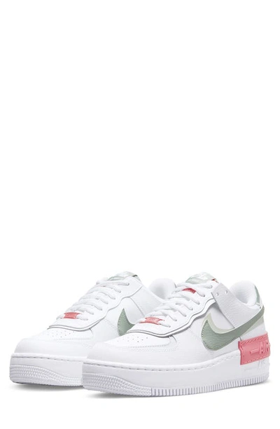 Nike Air Force 1 Shadow Sneaker In Summit White/ Red/ Black