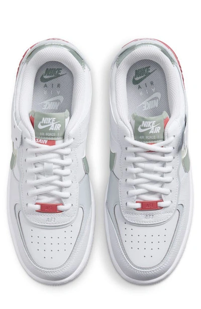 Nike Air Force 1 Shadow Sneaker In Summit White/ Red/ Black