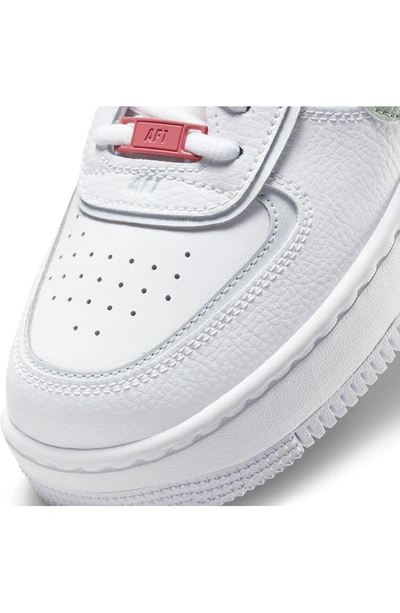 Nike Air Force 1 Shadow Sneaker In Summit White/ Red/ Black