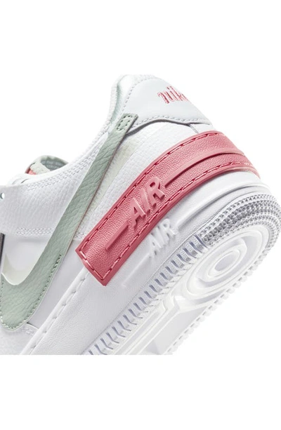 Nike Air Force 1 Shadow Sneaker In Summit White/ Red/ Black