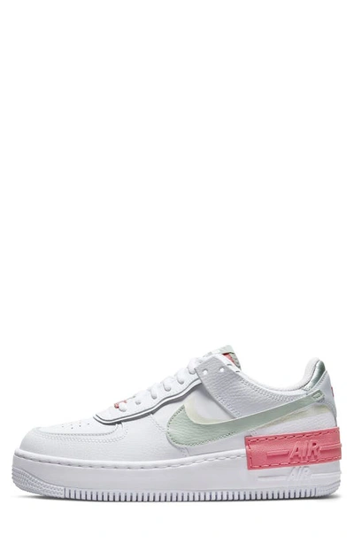 Nike Air Force 1 Shadow Sneaker In Summit White/ Red/ Black