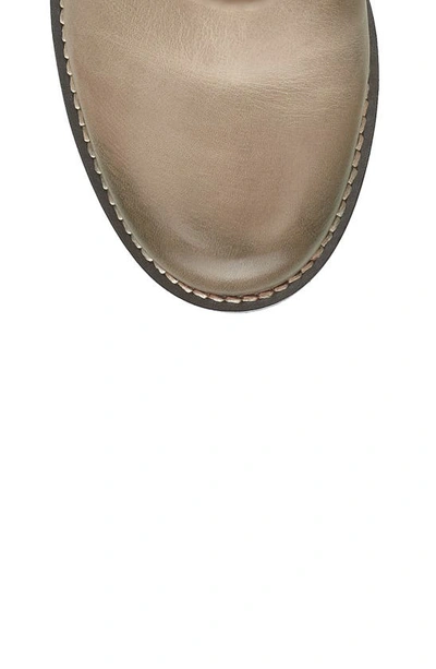 Lucky Brand Hybiscus Women's Light Gray Leather Knee High Riding Boot Jobb1308 In Silver Cloud