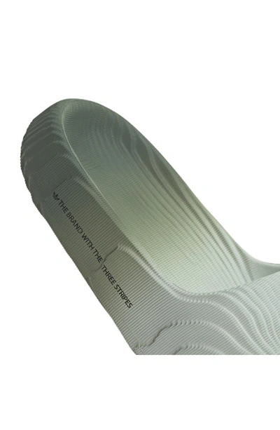 Shop Adidas Originals Gender Inclusive Adilette 22 Sport Slide In Silver/ Green/ Core Black