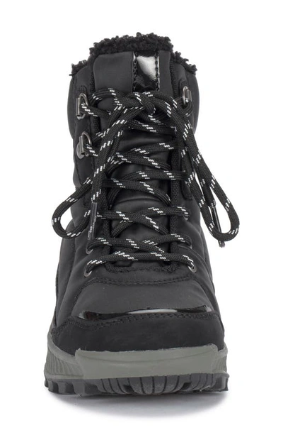 Baretraps Maine Waterproof Faux Fur Lining Sporty Boot In Black