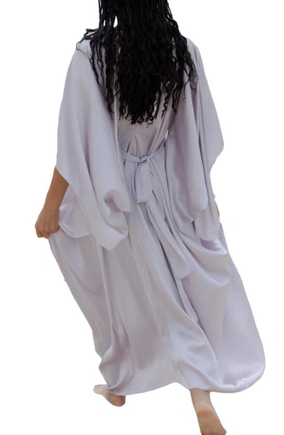 Saachi Tie Front Kaftan In Lilac