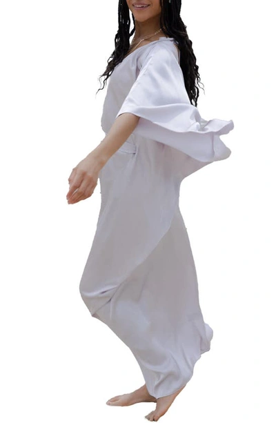 Saachi Tie Front Kaftan In Lilac