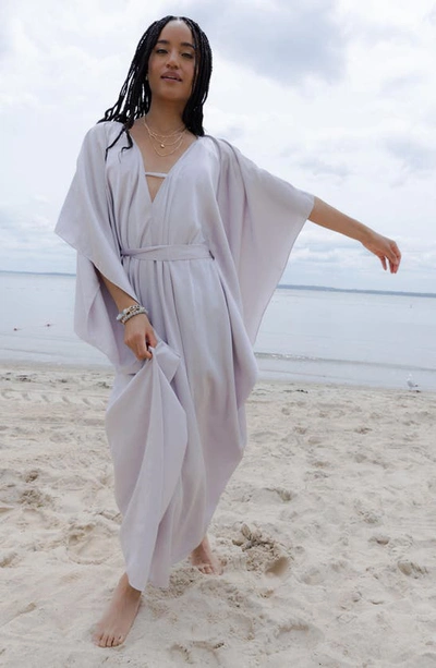 Saachi Tie Front Kaftan In Lilac