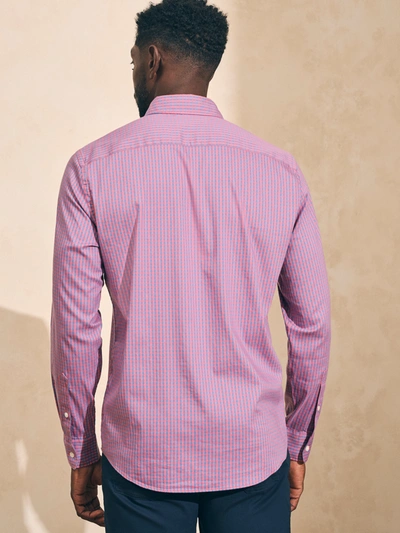 Shop Faherty Movement&trade; Sport Shirt In Blue Rose Gingham