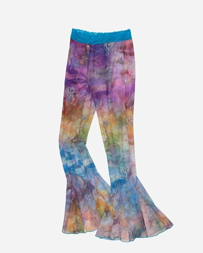 Shop Andersson Bell Luna Mystical Fairy Printed Mesh Pants In Multi