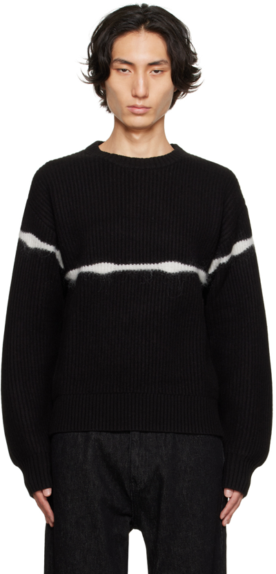 Shop Wynn Hamlyn Black Fishermans Sweater