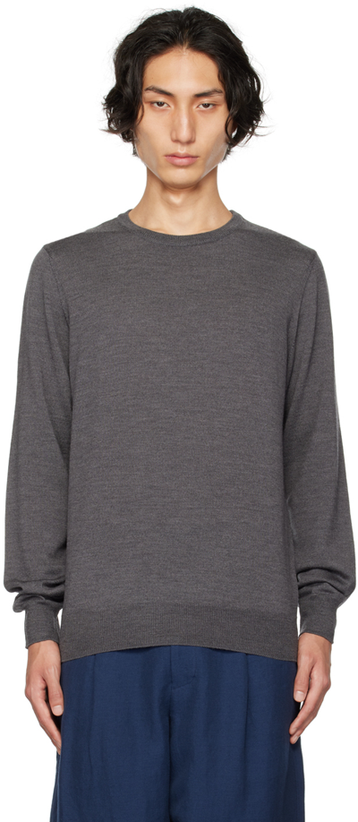 Shop Apc Gray King Sweater In Plc Heathered Anthra
