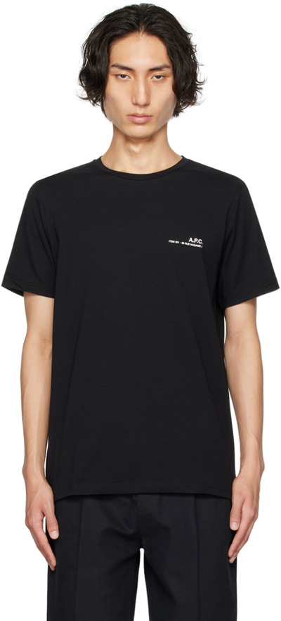 Shop A.p.c. Black Item T-shirt In Lzz Black