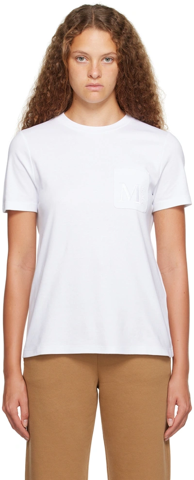 Shop 's Max Mara White Lecito T-shirt In 017 Optical White