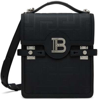 Shop Balmain Black B-buzz 22 Bag In 0pa Noir