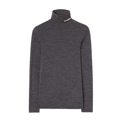 Shop Jil Sander High-neck T-shirt In Dark_grey